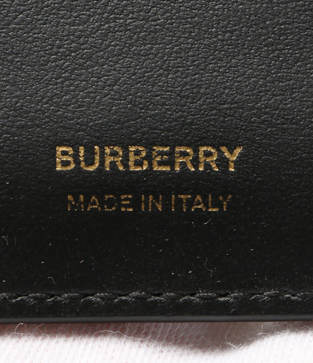 BURBERRY 二つ折り財布 コンパクトウォレット ブラック レディース バーバリー