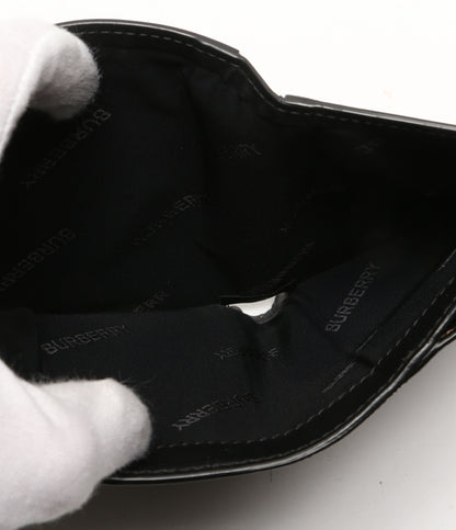 BURBERRY 二つ折り財布 コンパクトウォレット ブラック レディース バーバリー