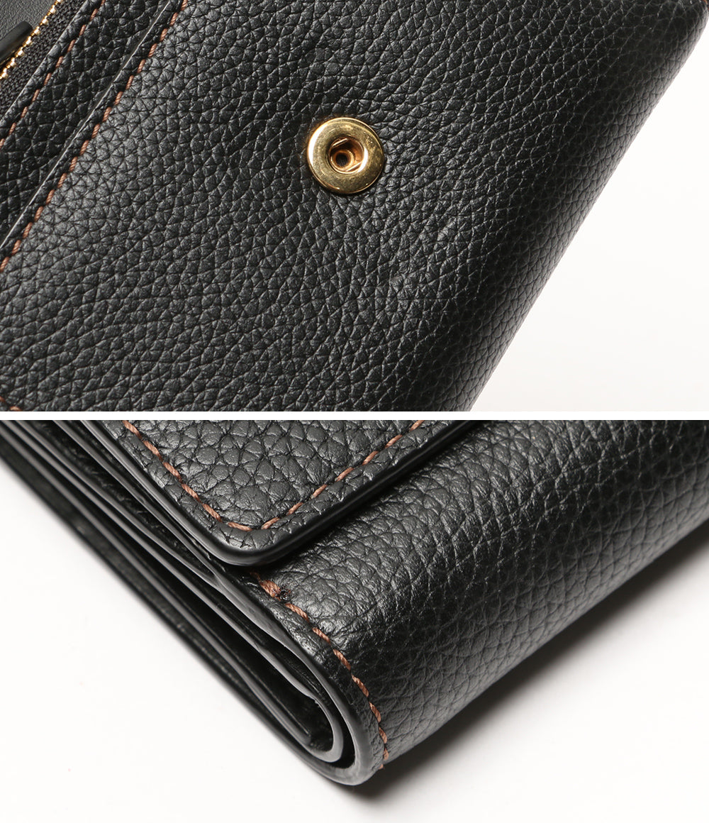 BURBERRY 二つ折り財布 コンパクトウォレット ブラック レディース バーバリー