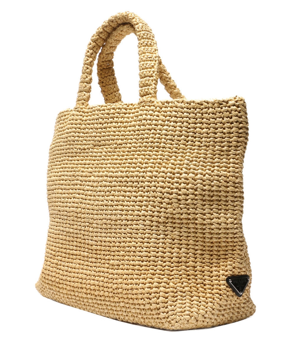 PRADA トートバッグ 1BG392 ラフィア レディース プラダ