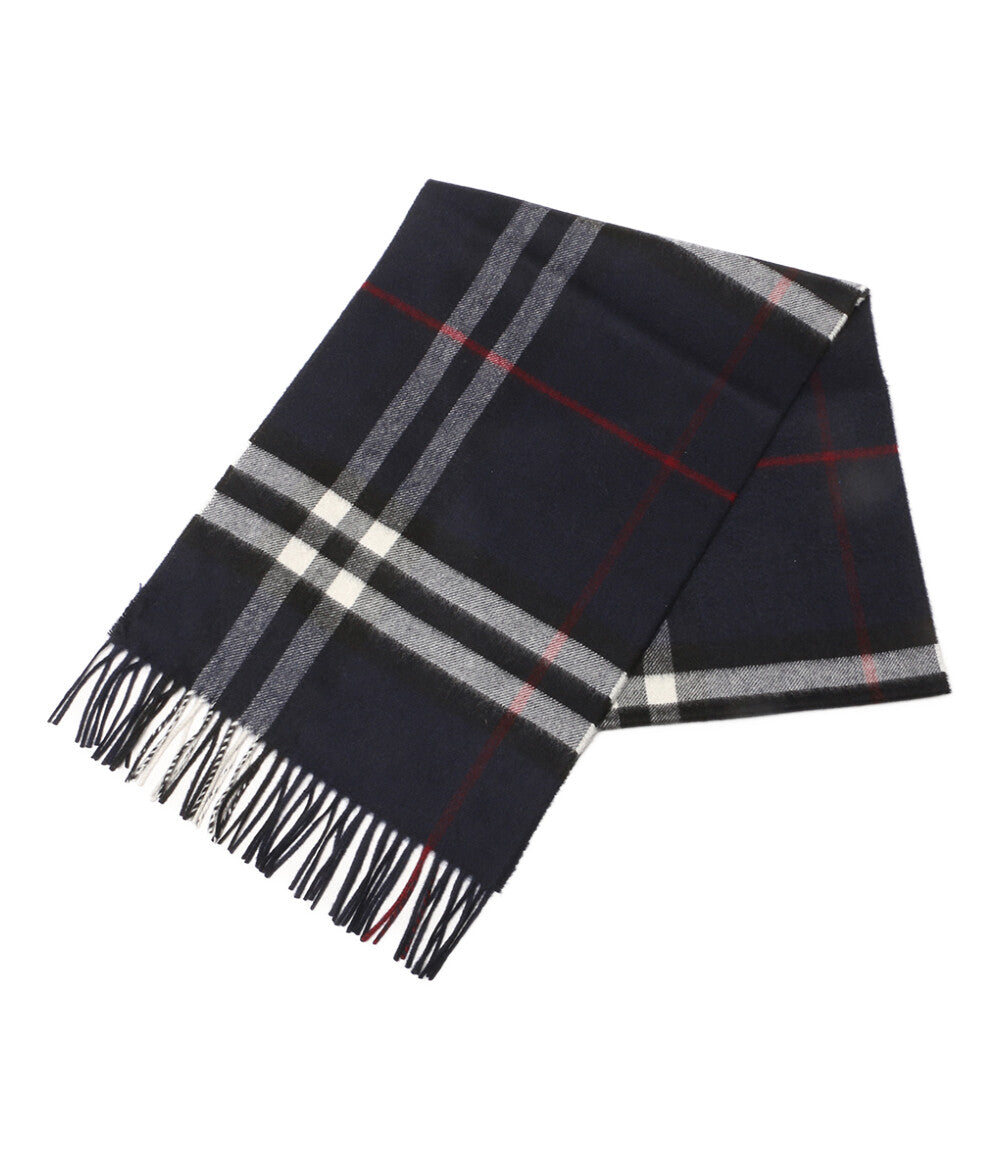 美品 BURBERRY スカーフ Giant Check Cashmere Scarf メンズ バーバリー