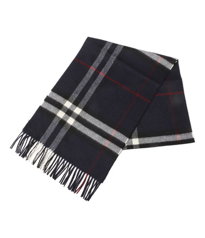 美品 BURBERRY スカーフ Giant Check Cashmere Scarf メンズ バーバリー