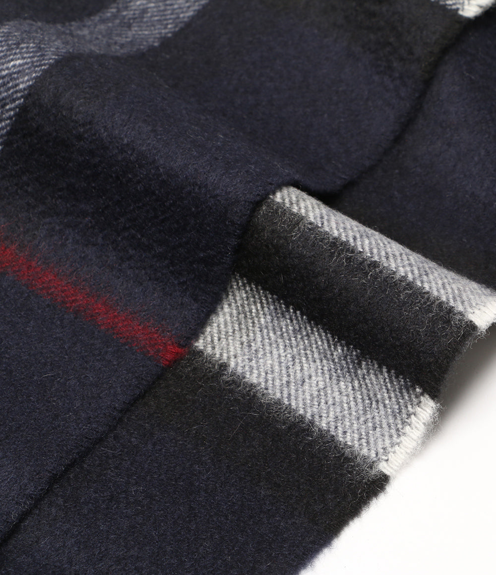 美品 BURBERRY スカーフ Giant Check Cashmere Scarf メンズ バーバリー
