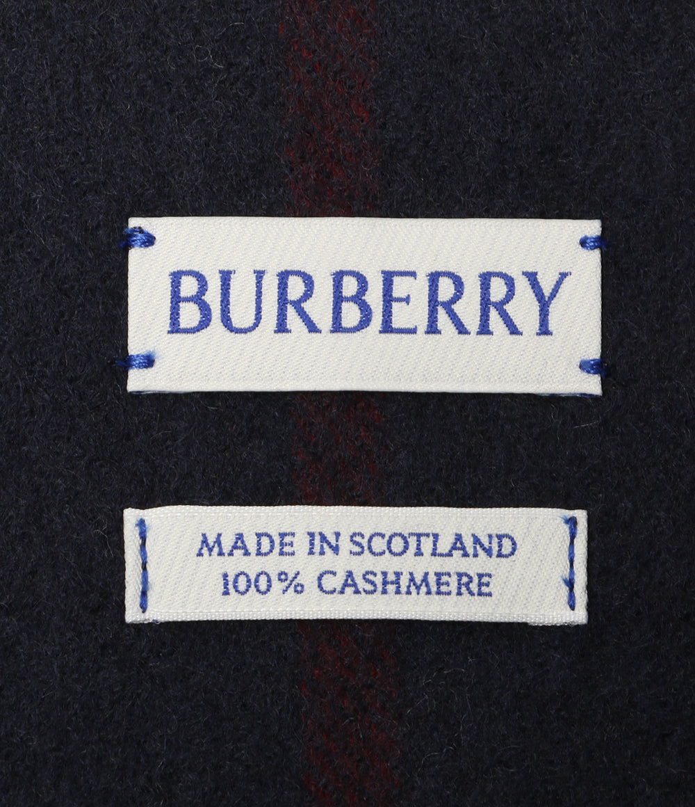 美品 BURBERRY スカーフ Giant Check Cashmere Scarf メンズ バーバリー