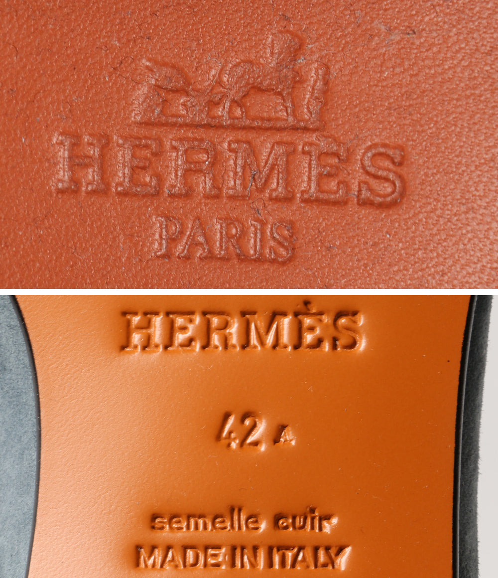 HERMES モカシン モカシンパリ スウェード レディース SIZE 42 エルメス