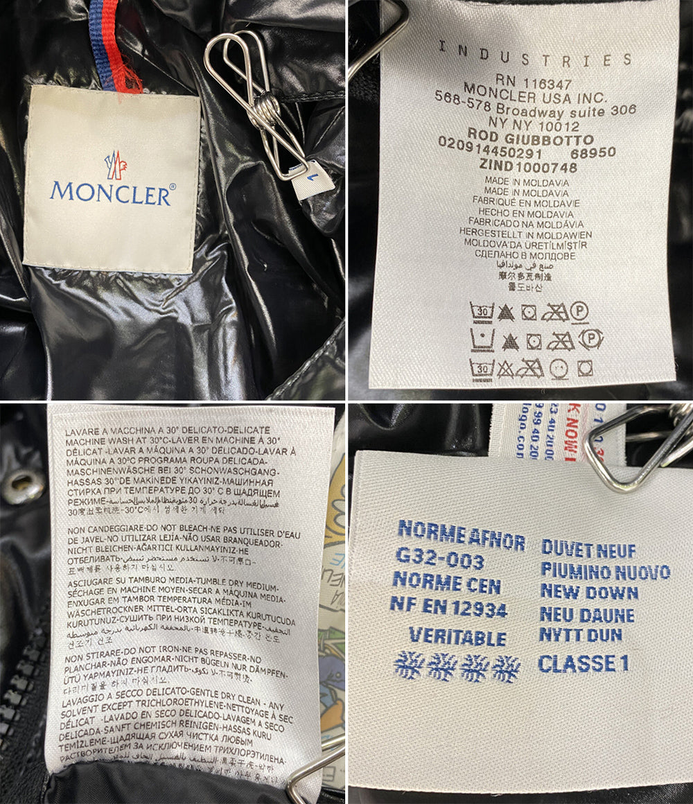 MONCLER ダウンジャケット ブラック 23AW レディース SIZE 1 モンクレール