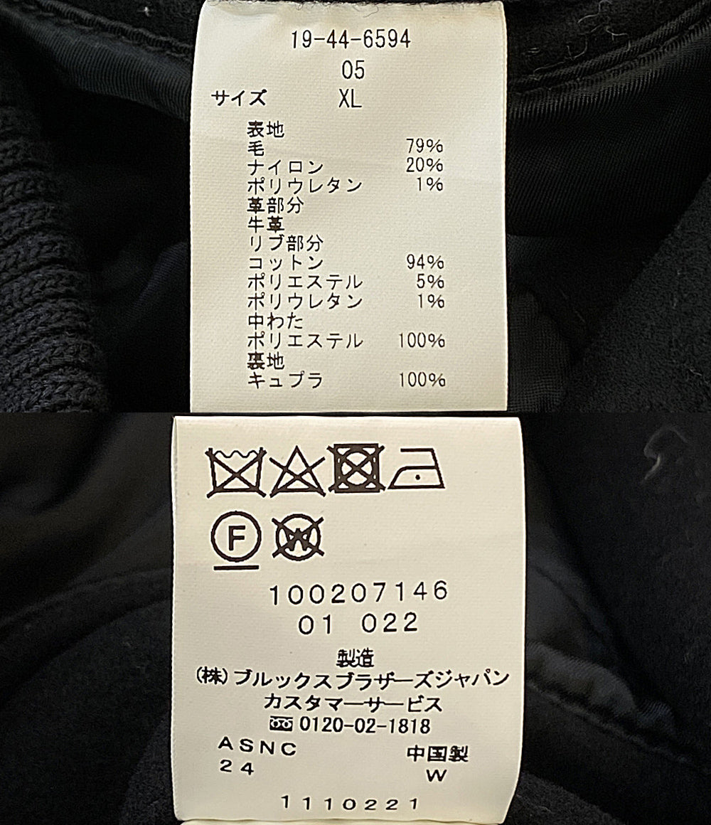 Brooks Brothers スタジャン Varsity Jacket ブラック 19-44-6594 メンズ SIZE XL ブルックスブラザーズ