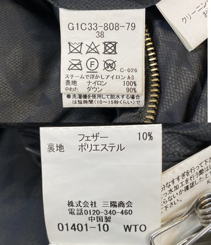 MACKINTOSH ダウンジャケット フーディ 総柄 メンズ SIZE 38 マッキントッシュ