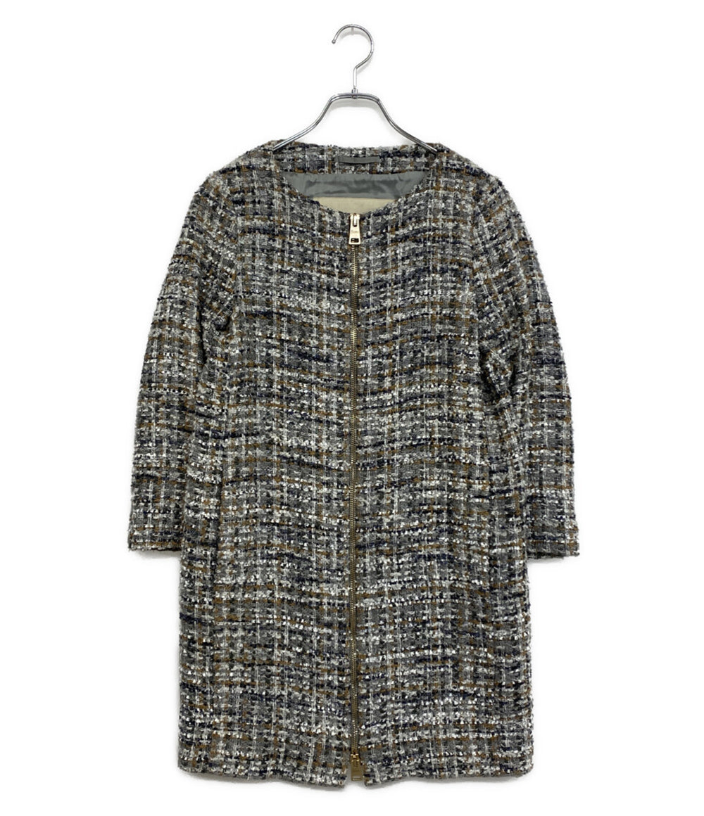 HERNO コート ツイード CA0288D-13362-9010 レディース SIZE 40 ヘルノ