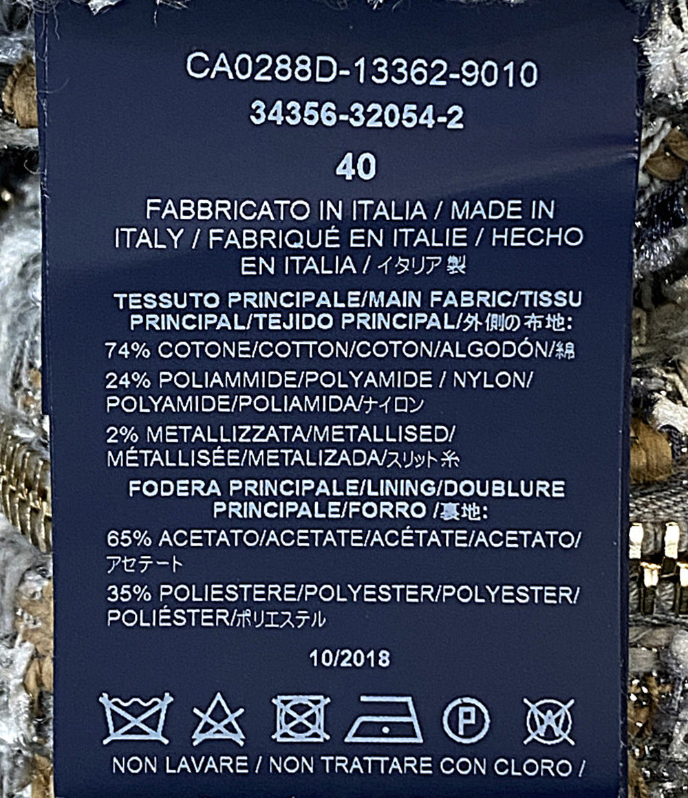 HERNO コート ツイード CA0288D-13362-9010 レディース SIZE 40 ヘルノ