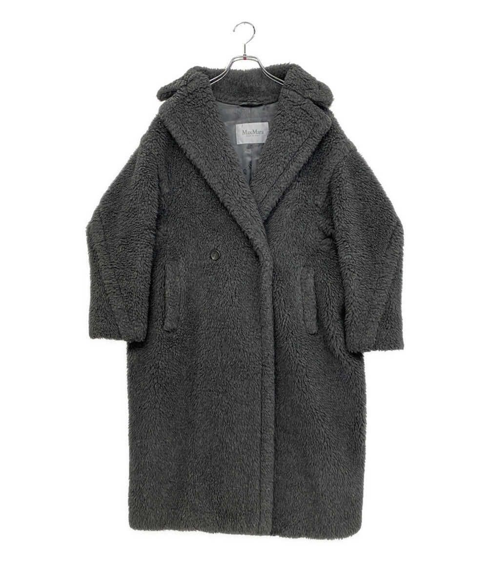MAX MARA テディアイコンコート ダブルボタン ダークグレー 23AW レディース SIZE XS マックスマーラ