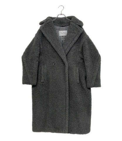 MAX MARA テディアイコンコート ダブルボタン ダークグレー 23AW レディース SIZE XS マックスマーラ