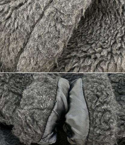 MAX MARA テディアイコンコート ダブルボタン ダークグレー 23AW レディース SIZE XS マックスマーラ