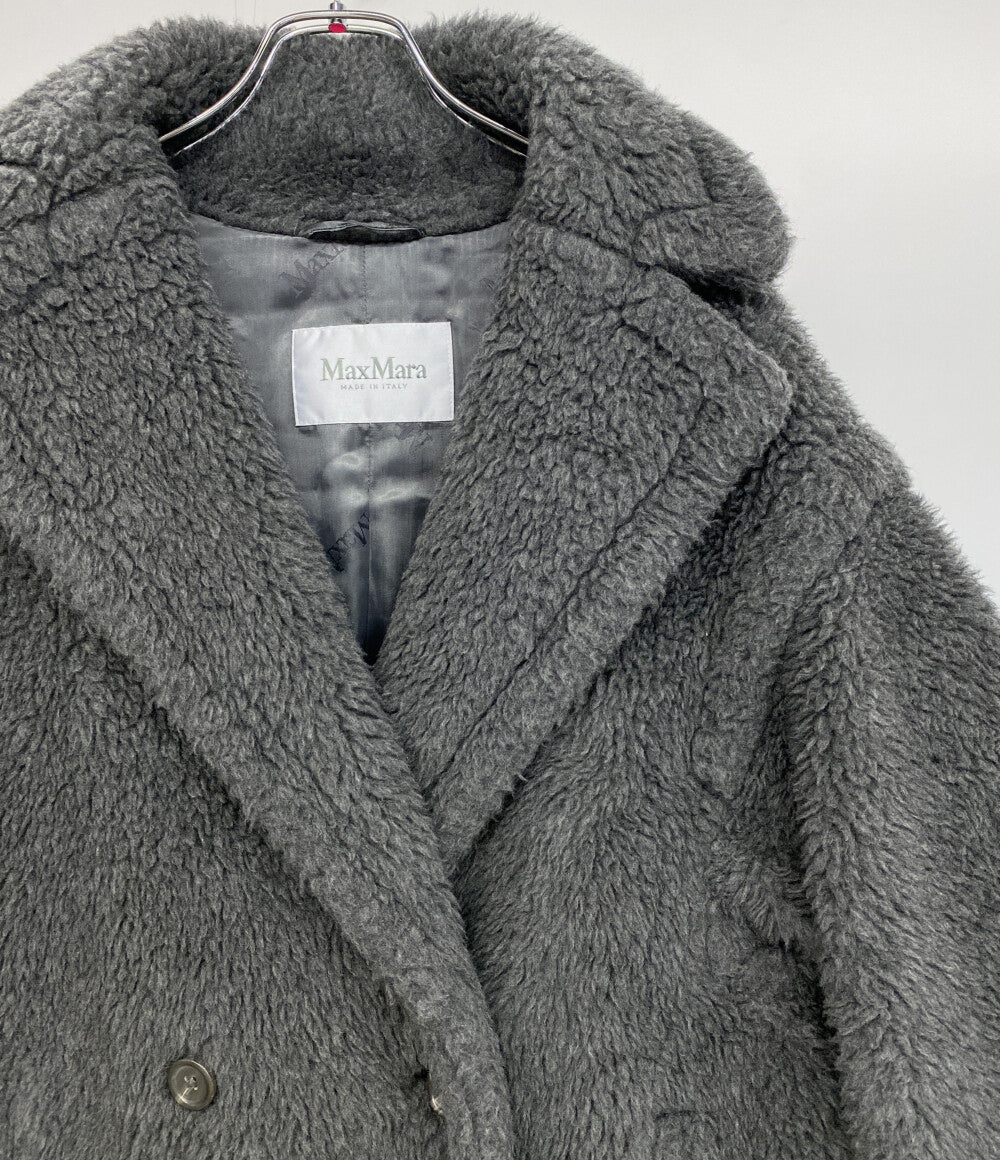 MAX MARA テディアイコンコート ダブルボタン ダークグレー 23AW