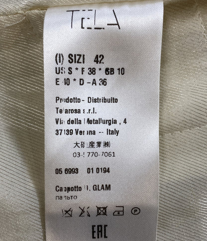 TELA ウールチェスターコート マスタード レディース SIZE 42 テラ