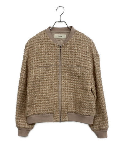 CYCLAS ツイードブルゾン ピンクベージュ R04-42000 レディース SIZE 34 シクラス