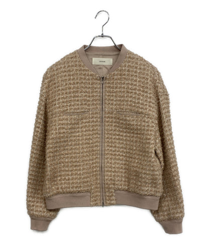 CYCLAS ツイードブルゾン ピンクベージュ R04-42000 レディース SIZE 34 シクラス