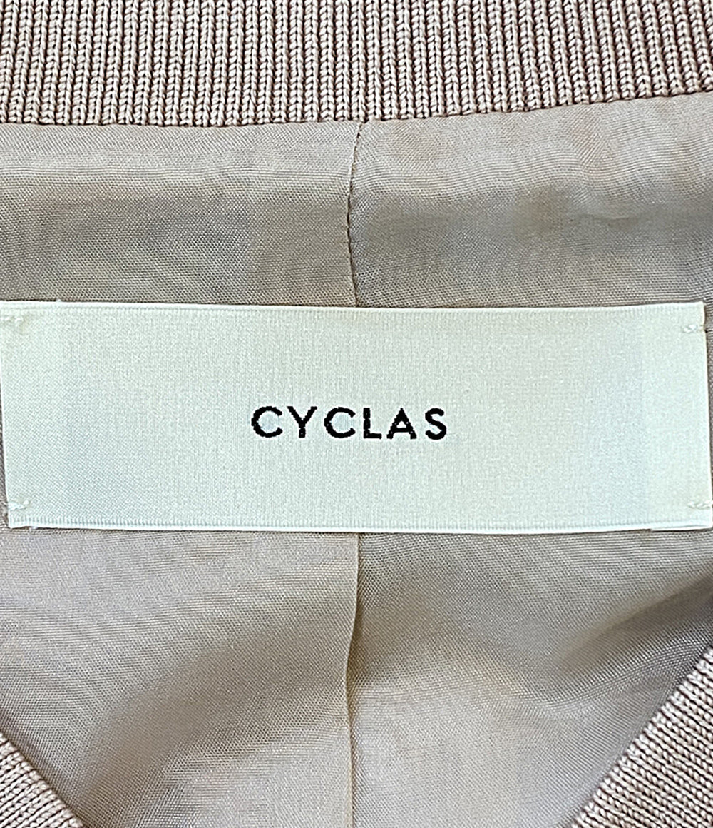 CYCLAS ツイードブルゾン ピンクベージュ R04-42000 レディース SIZE 34 シクラス