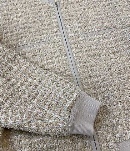 CYCLAS ツイードブルゾン ピンクベージュ R04-42000 レディース SIZE 34 シクラス