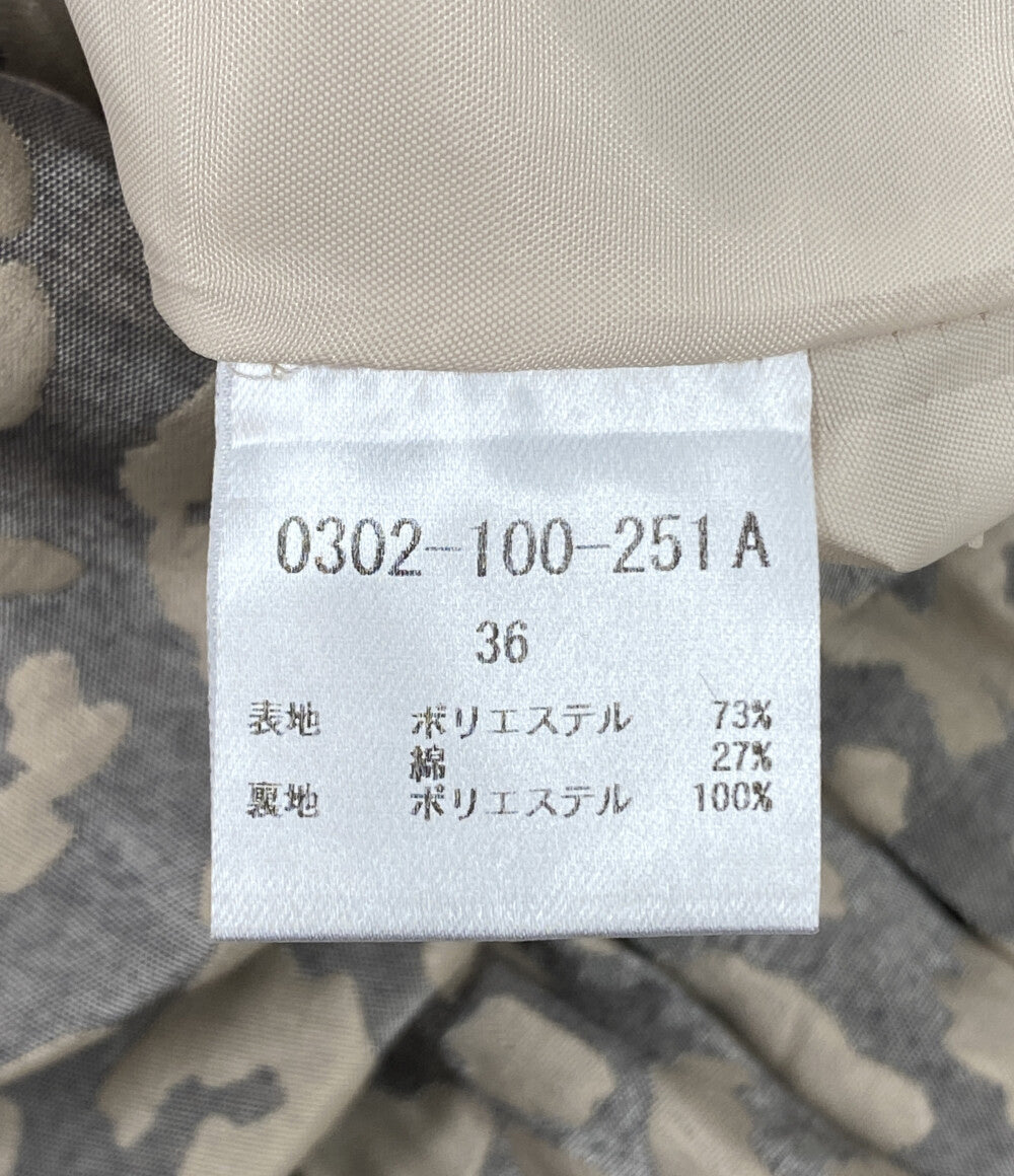 DOUBLE STANDARD CLOTHING レオパードジャガードティアードスカート レディース SIZE 36 ダブルスタンダードクロージング