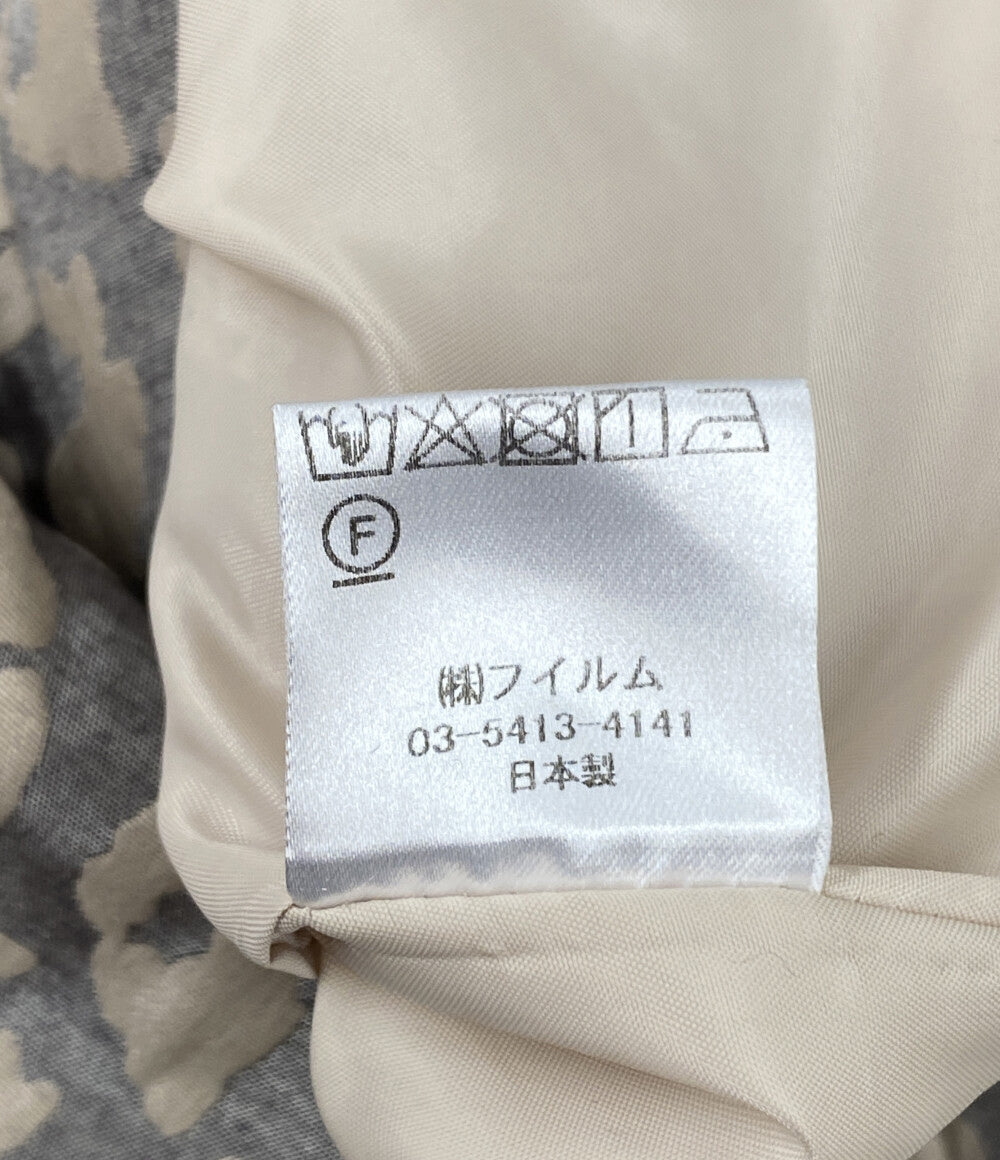 DOUBLE STANDARD CLOTHING レオパードジャガードティアードスカート レディース SIZE 36 ダブルスタンダードクロージング