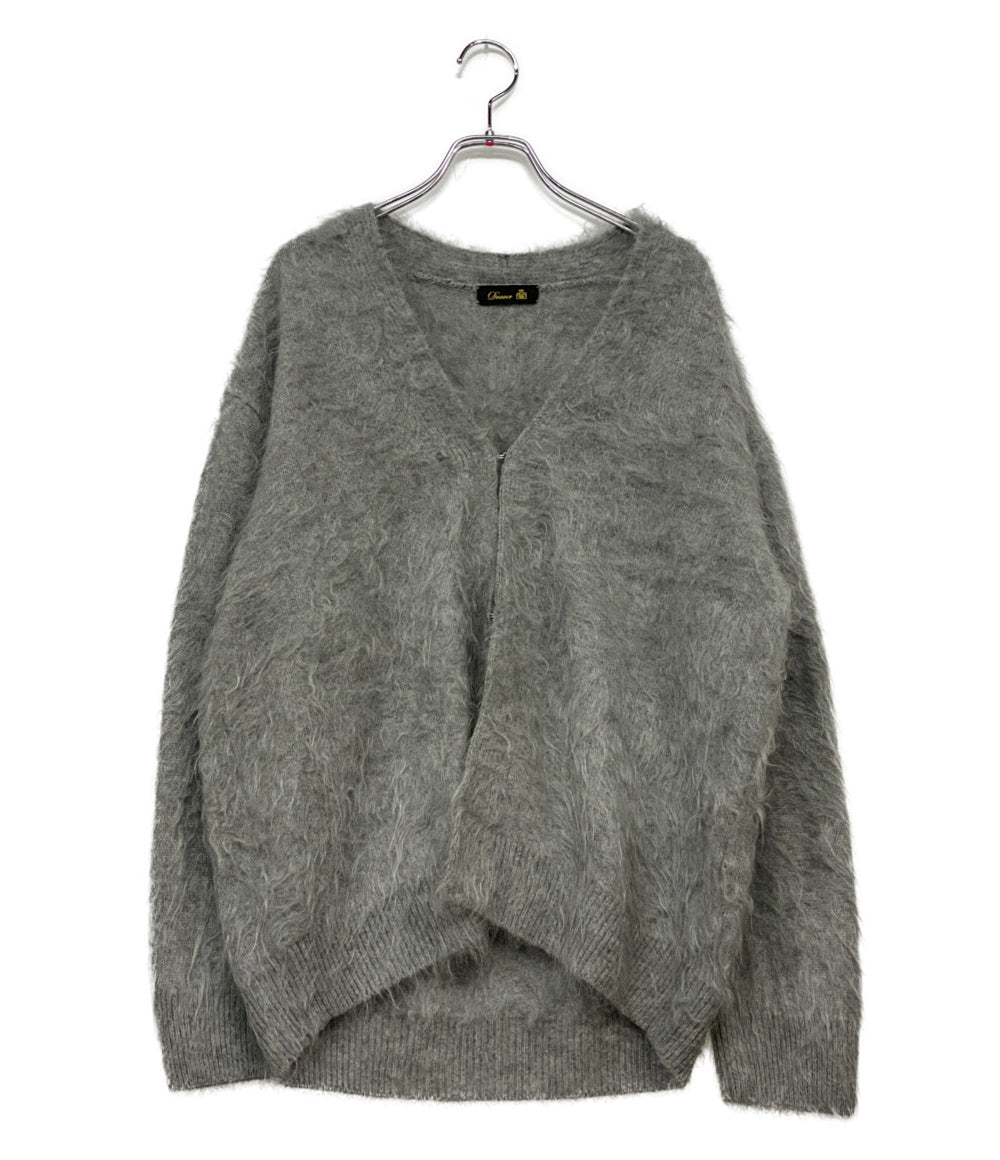 美品 Drawer カシミヤファーVネックカーディガン レディース SIZE - ドゥロワー