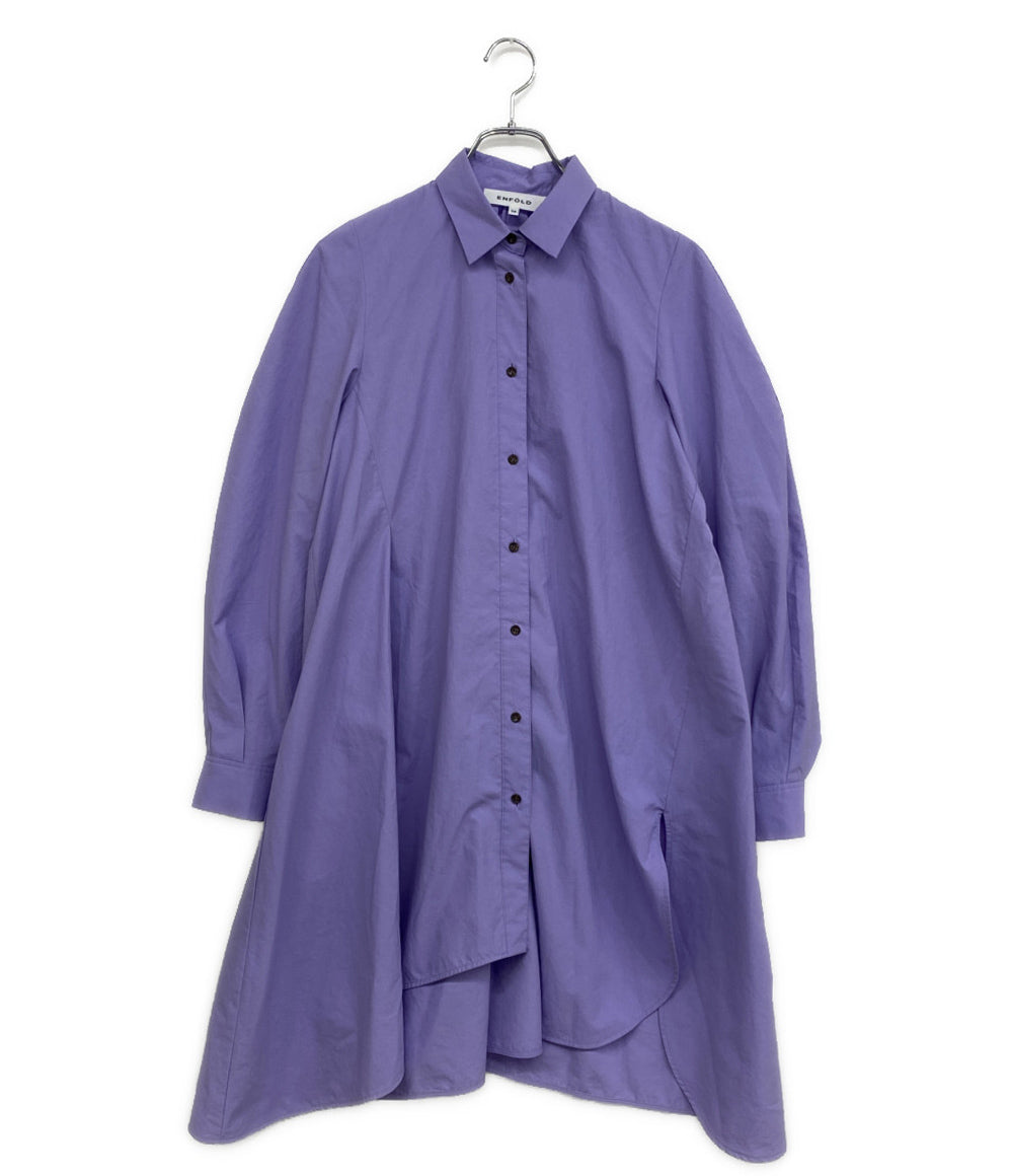 ENFOLD 長袖シャツワンピース 300DA330-3030 レディース SIZE 38 エンフォルド