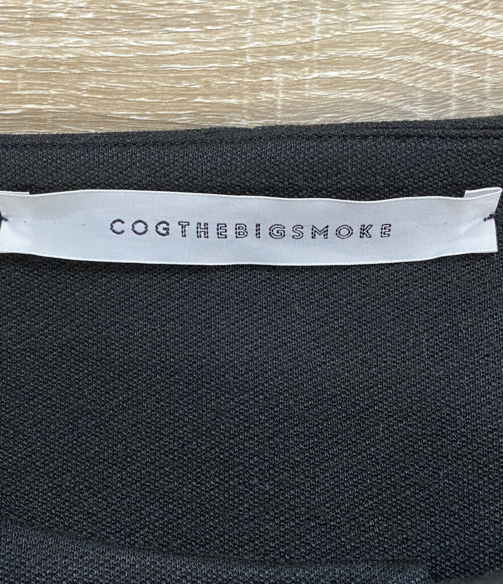 COGTHEBIGSMOKE コグザビッグスモーク ノーカラーコート ブラック 5802-358-506-1 レディース SIZE -