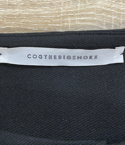 COGTHEBIGSMOKE コグザビッグスモーク ノーカラーコート ブラック 5802-358-506-1 レディース SIZE -