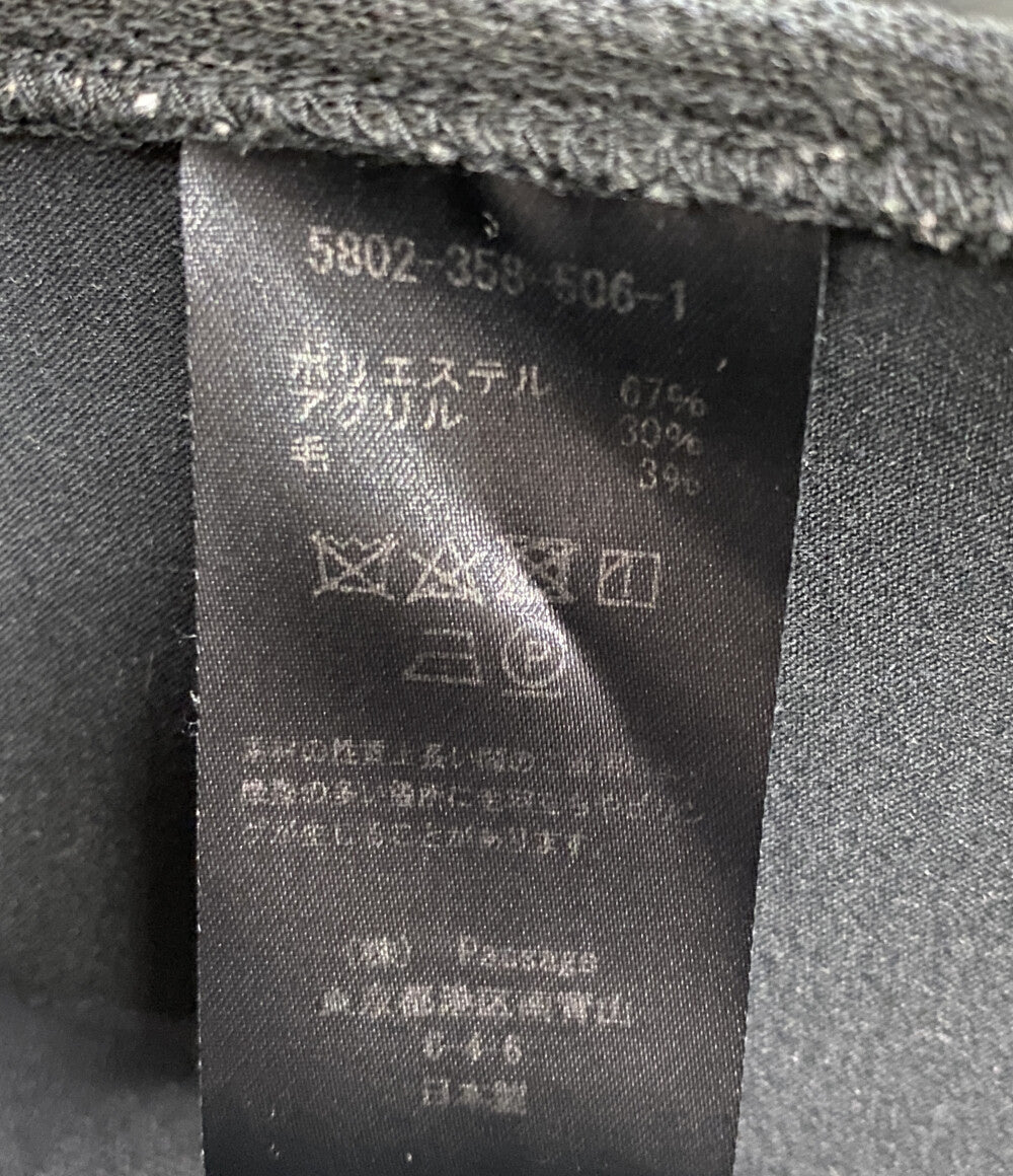 COGTHEBIGSMOKE コグザビッグスモーク ノーカラーコート ブラック 5802-358-506-1 レディース SIZE -