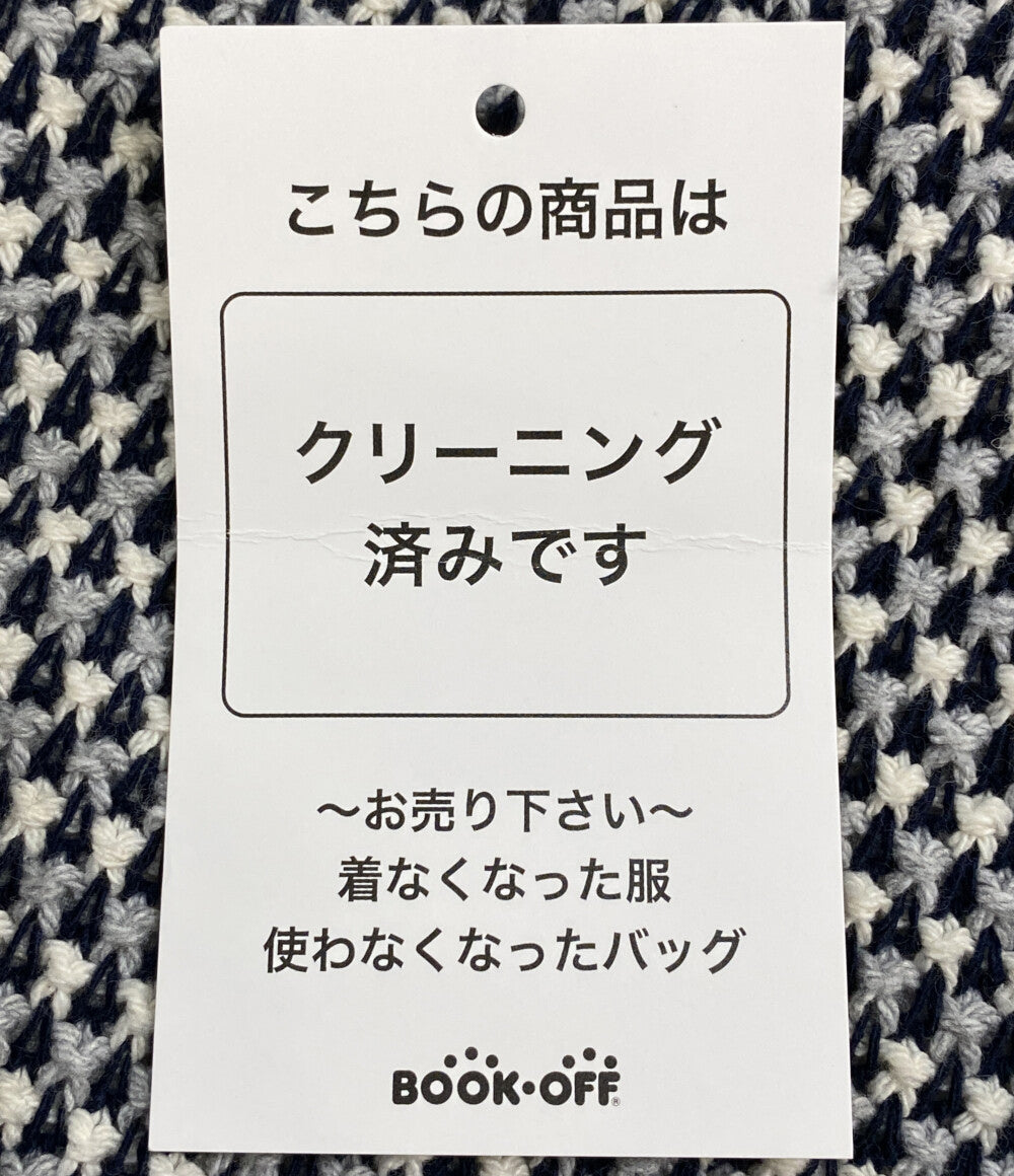 ESTNATION テーラードジャケット 総柄 ホワイト ブラック 61-200-04-021289 メンズ SIZE S エストネーション