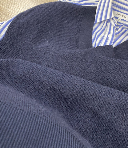 ENFOLD ストライプハイゲージウールシャツコンビニット 300DA370-0940 レディース SIZE 38 エンフォルド