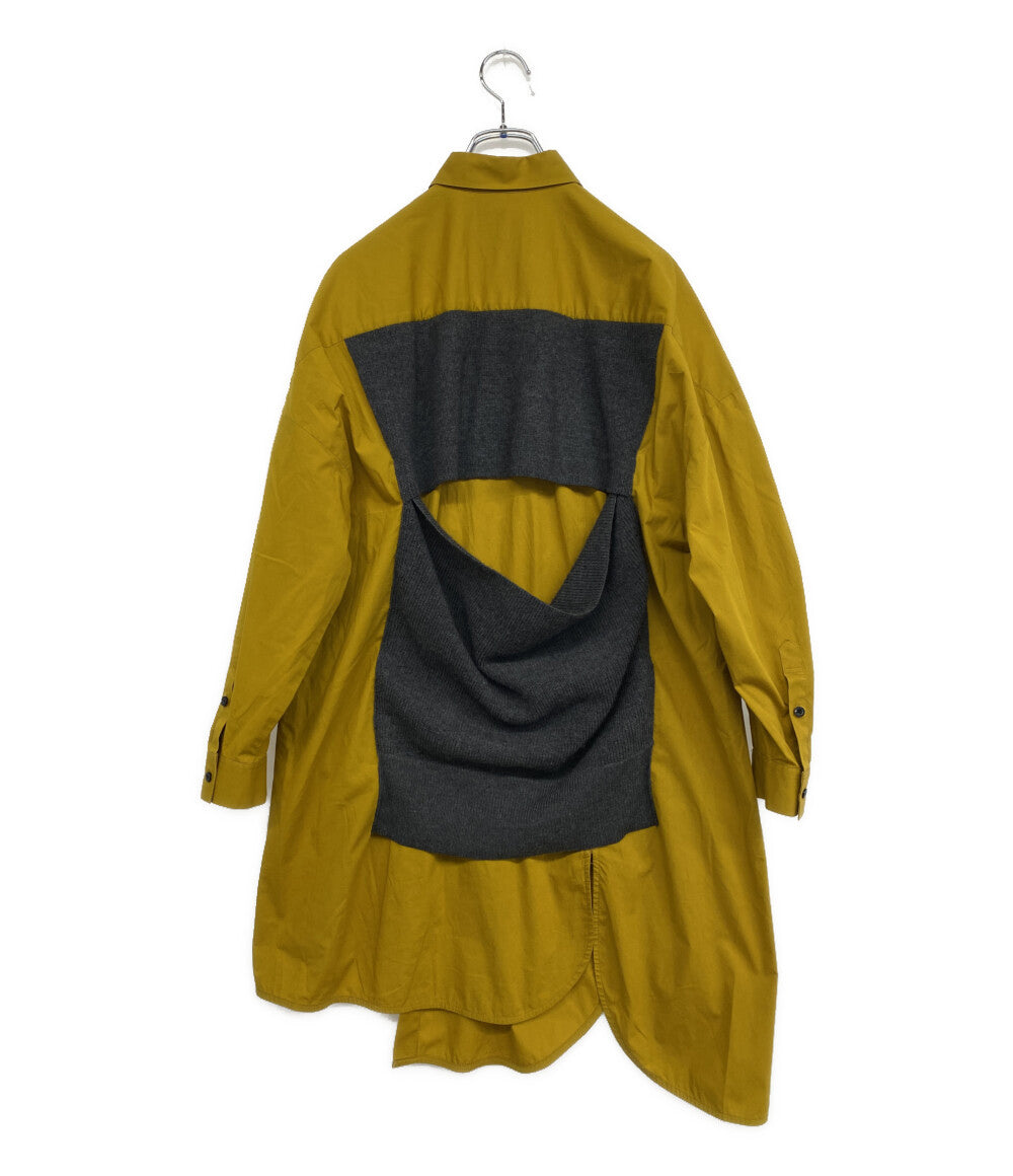 ENFOLD 長袖シャツ ハイゲージウールシャツコンビニット 300DA370-0940 レディース SIZE 38 エンフォルド