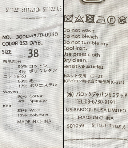 ENFOLD 長袖シャツ ハイゲージウールシャツコンビニット 300DA370-0940 レディース SIZE 38 エンフォルド