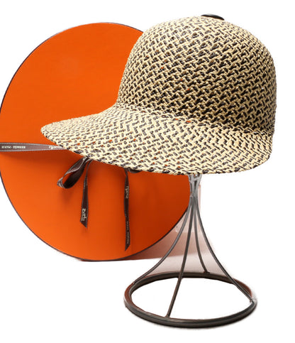 HERMES タンザニアストローキャップ 21SS レディース SIZE 56 エルメス