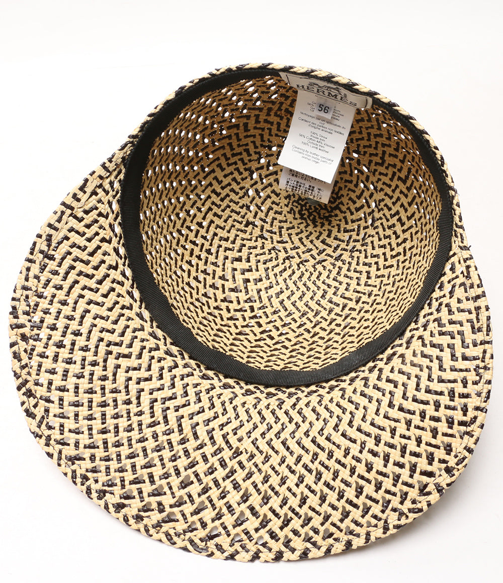 HERMES タンザニアストローキャップ 21SS レディース SIZE 56 エルメス
