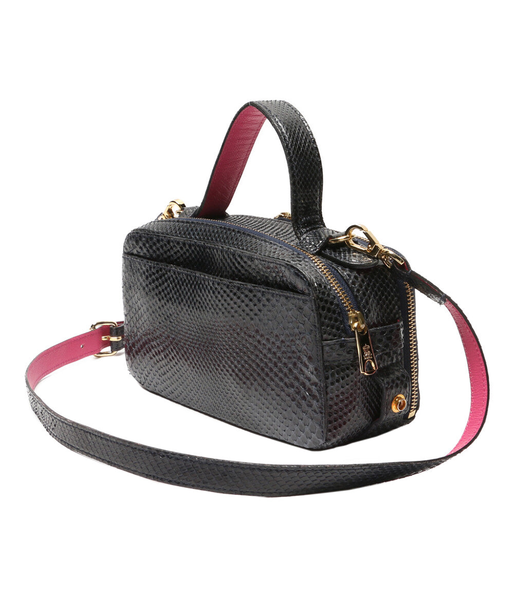 A.D.M.J. ショルダーバッグ ビジュー装飾 鱗風 レディース エーディーエムジェイ