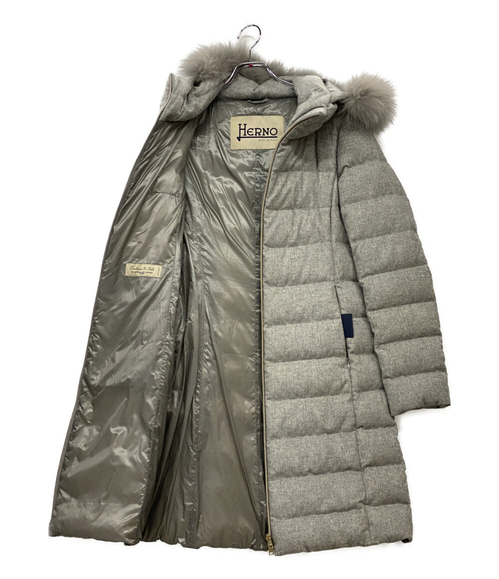 HERNO ダウンコート ファー付き PI1170D レディース SIZE 42 ヘルノ