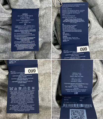 HERNO ダウンコート ファー付き PI1170D レディース SIZE 42 ヘルノ