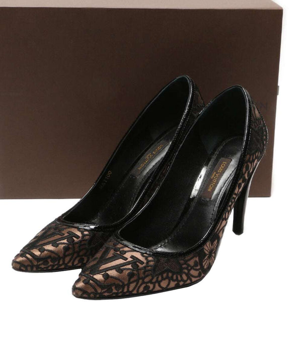 LOUIS VUITTON パンプス レースパンプス レディース SIZE 35 ルイ