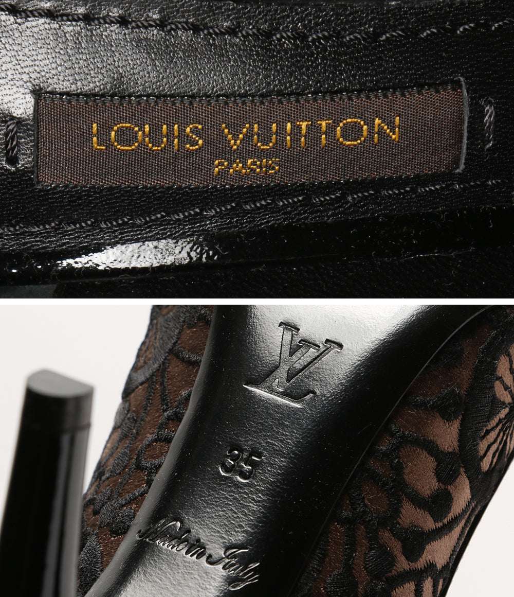 LOUIS VUITTON パンプス レースパンプス レディース SIZE 35 ルイヴィトン