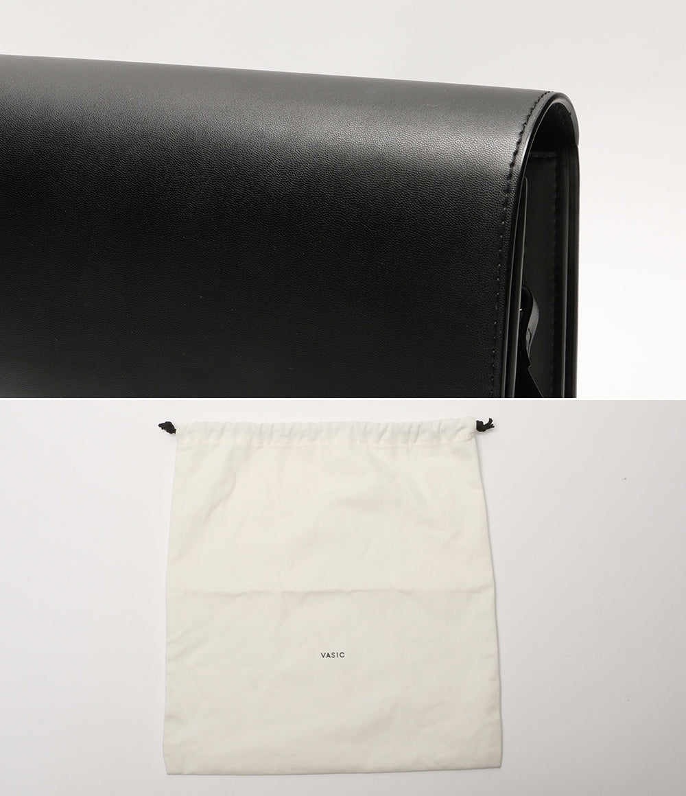 VASIC ヴァジック ショルダーバッグ CITY レザー ブラック レディース