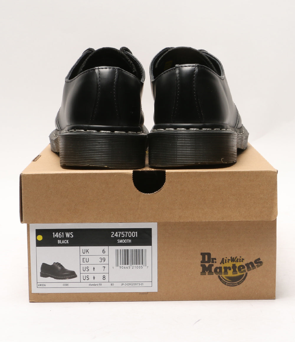 Dr.Martens 1461 ホワイトステッチ 3 ホール シューズ ブラック 24757