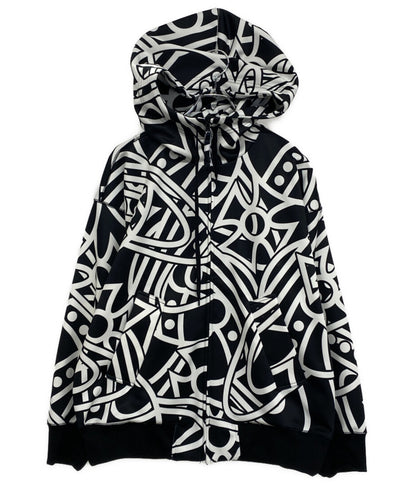 美品 VIVIENNE WESTWOOD パーカー Big Orbs 総柄 フルジップ VW-J2-75048 メンズ SIZE 44 ヴィヴィアンウエストウッド