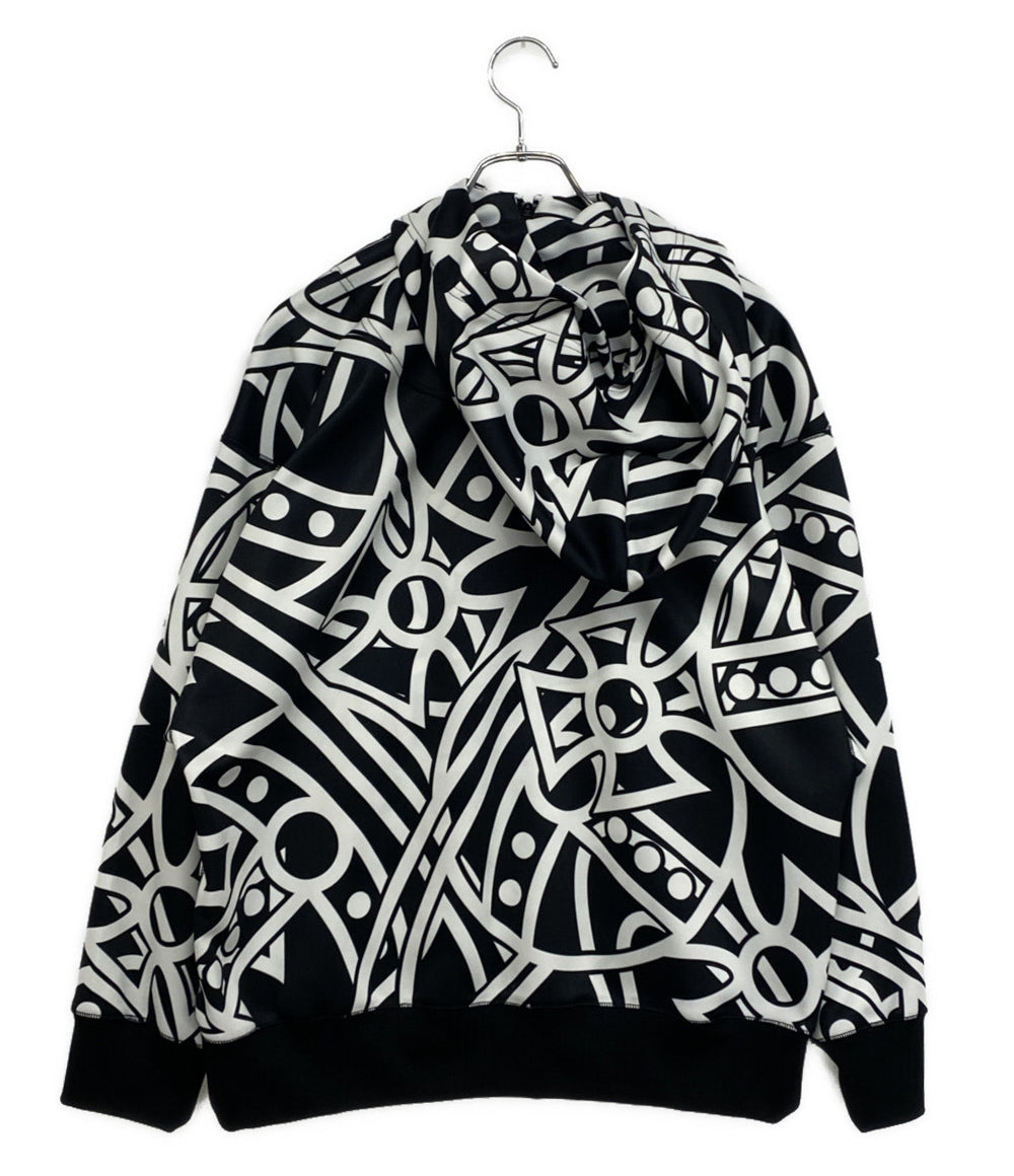 美品 VIVIENNE WESTWOOD パーカー Big Orbs 総柄 フルジップ VW-J2-75048 メンズ SIZE 44 ヴィヴィアンウエストウッド