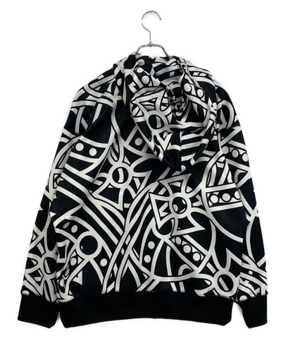 美品 VIVIENNE WESTWOOD パーカー Big Orbs 総柄 フルジップ VW-J2-75048 メンズ SIZE 44 ヴィヴィアンウエストウッド