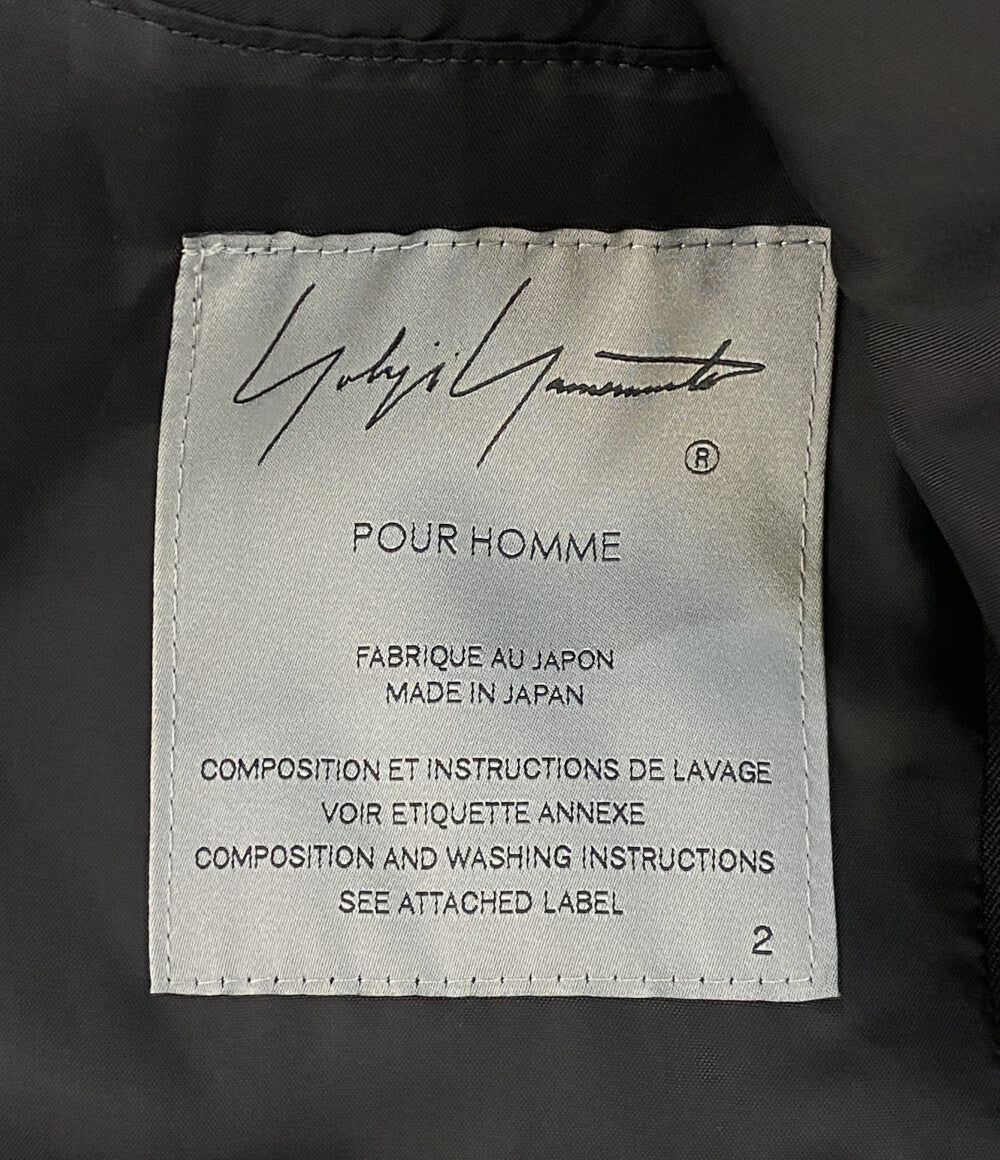 YOHJI YAMAMOTO POUR HOMME 抜染ファスナーブルゾン 24AW メンズ SIZE 2 ヨウジヤマモトプールオム