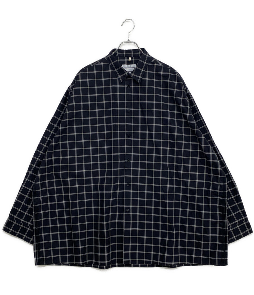 OAMC 長袖シャツ Apology Shirt サイドスリット チェック OAMP602560 メンズ SIZE M オーエーエムシー