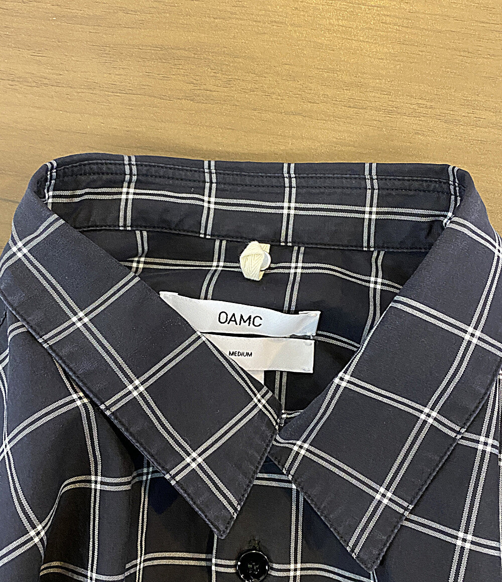 OAMC 長袖シャツ Apology Shirt サイドスリット チェック OAMP602560 メンズ SIZE M オーエーエムシー