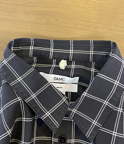 OAMC 長袖シャツ Apology Shirt サイドスリット チェック OAMP602560 メンズ SIZE M オーエーエムシー